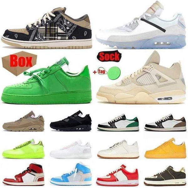

ow x mens womens designer af 1 casual basketball shoes sports white high low jumpman 1 cactus jack 4 5 6 mca sail university blue sneakerssw, Black