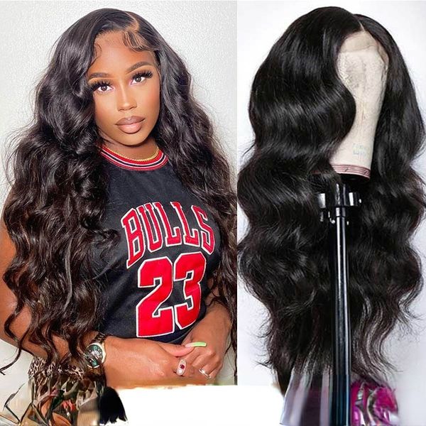 

180 density body wave lace front human hair wigs hd transparent lace frontal wig human hair preplucked with baby hair, Black