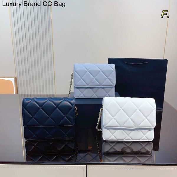 

cc cross body 5a fashion purse women luxurys designers bags small channel handbags with chain new 22 lady flap shoulder clutch black cross b
