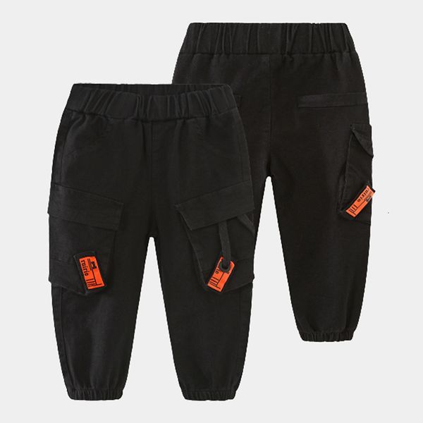 

trousers 2023 spring autumn 2 3 4 5 6 8 10 years children clothing elastic pocket long sports cargo pants for kids baby boys 230223, Blue