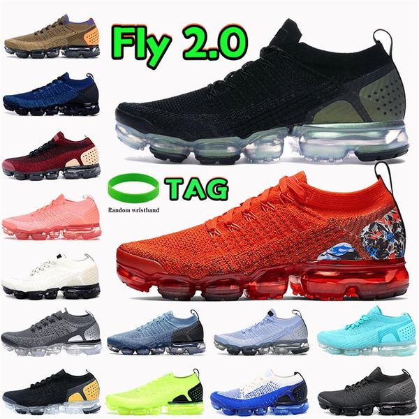 

2021 fly 2 0 men running shoes heel graphic team orange black metallic silvergolden beige racer blue cool grey silver women sneake261b