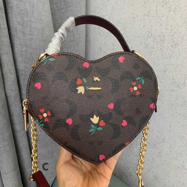 

many models heart-shaped bag shoulder bags for women designer bag purse handbag chain crossbody bags mini heart love leather handbags wallet