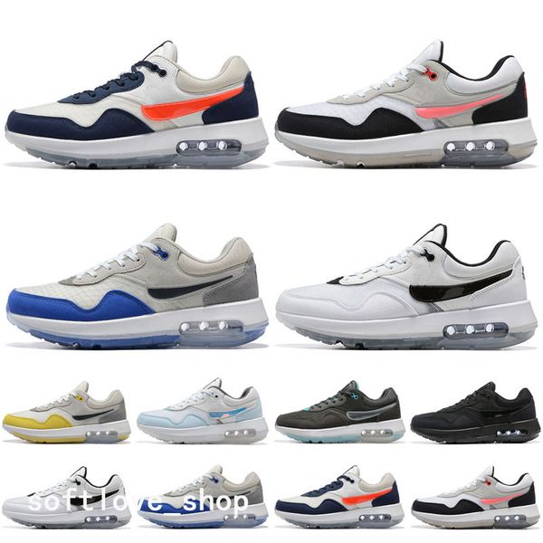 

men women motif running shoes fashion pn dust grey fog triple black white aura sports sneakers blue grey orange mens outdoor trainers size 3, White;red