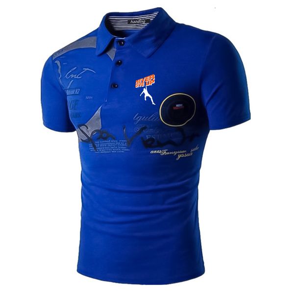 

men's polos summer men's short sleeve lapel thin comfort print polo shirt 230223, White;black