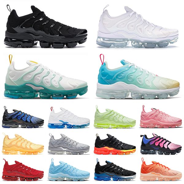 

2023 tn plus running shoes vapour men women triple white black red air laser blue volt glow oreo max since 1972 tns leather sneakers trainer
