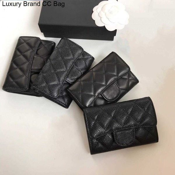

cc wallets designer wallet luxury card holder credit wallets women classic quilted small fragrant bag fashion sheepskin cowhide clamshell pu, Red;black