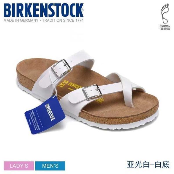 

luxury slippers designer birkinstocks sandals germany boken cork slippers boken mayari couple shoes men's and women's sandals summ, Black