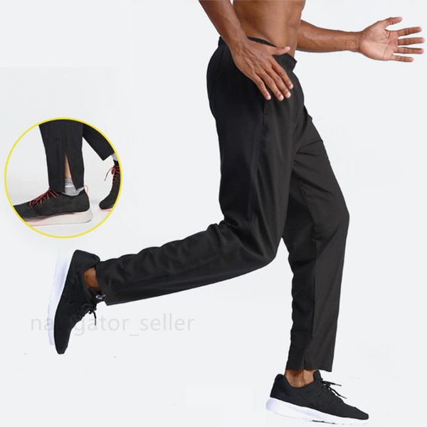 

ll-l48 men's pants yoga outfits men running trainer long pant sport breathable trousers sportswear gym exercise fitness wear fast dry