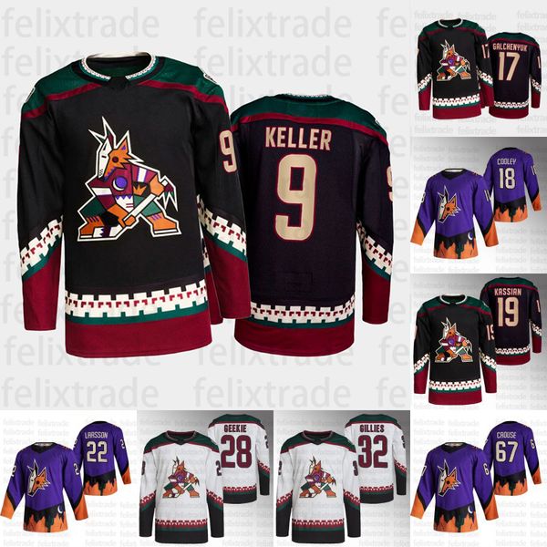 

arizona 2023 coyotes new reverse retro jersey logan cooley jakob chychrun connor ingram lawson crouse nick schmalt jack mcbain barrett hayto, Black;red