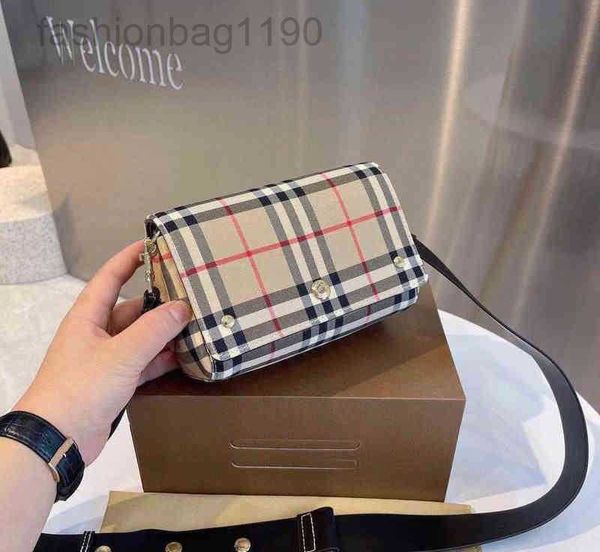 

tote designer bags burbrery new style lattice new simple fashion versatile trend chain single shoulder messenger small square women 99fs