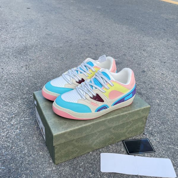 

fashion designer shoes real luxury leather handmade multicolor gradient technical sneakers man women famous shoe casual shoes trainers 1978, Black