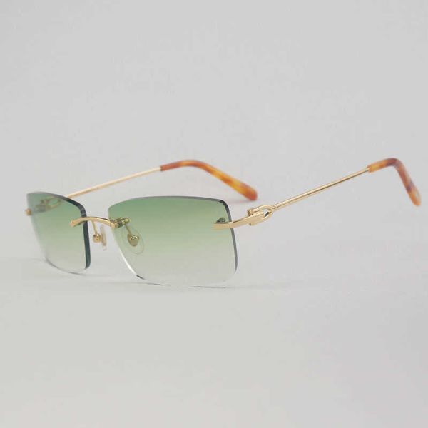 

luxury rimless clear glasses frame men square eyeglasses for reading for beaching driving new fashion factory sun glasses 70%off 72ie, White;black