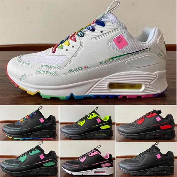 

worldwide green women mens shoes trainer running sports sneakers size36-45316c