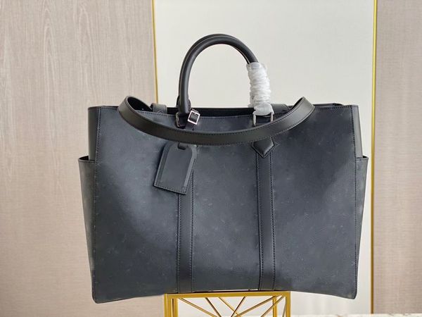 

designer bags sac plat m46451 briefcase business crossbody handbag fashion men shoulder bag leather lappackage man computer bags