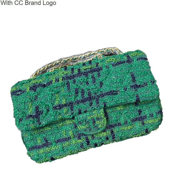 

luxury cc shoulder bags designer classic cf flap tweed crossbody bags france brand fashion quilted matelasse chain bag women shoulder bag pu