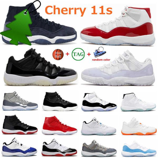 

mens cherry 11 11s jumpman 11 basketball shoes cool grey concord 45 midnight navy trainers legend blue unc pure violet bred sports women