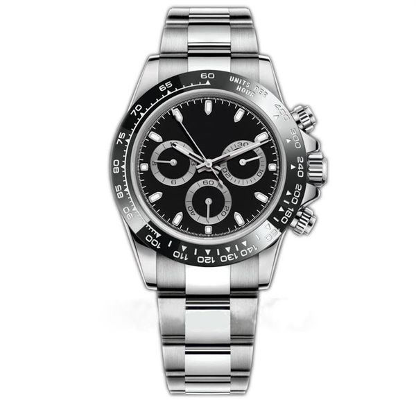 

men business 2813 automatic watch cosmic basel black and white ceramic bezel 316l folding clasp 116500 waterproof mens watch3216, Slivery;brown