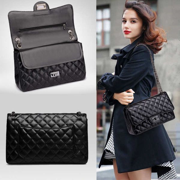 

evening s women's 2023 new fashion lingge chain versatile small fragrance one shoulder crossbody bag soft leather handbag