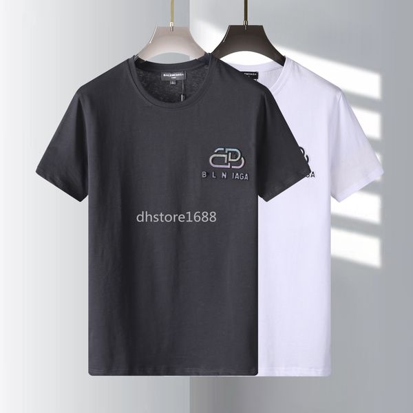 

brand designer men's t-shirts spring and summer men couples casual short sleeve, White;black