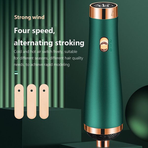 

3 in 1 hair dryer air curl styling brush set with interchangeable head, blow dryer, soft comb and hair straightener brush