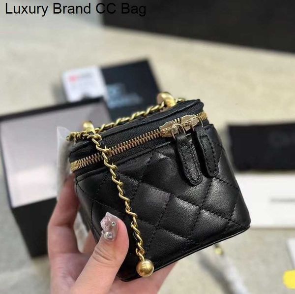 

cc cross body designer bag luxury handbag fashionbags crossbody classic quilted sheepskin mini golden ball woman shoulder sling vintage box