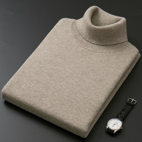 

men's tshirts cashmere cotton blend turtleneck men pullovers autumn winter soft warm base jumper jersey hombre pull homme knitted sweat, White;black