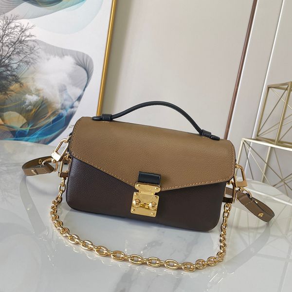 

2023 new 9a l bag delicate knockoff designer crossbody bag 21.5cm luxury chain bag m46279 yl187, Black