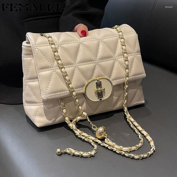 

shoulder bags triange quilted lock female soft square bag luxury designer handbag crossbody for women purses and handbags
