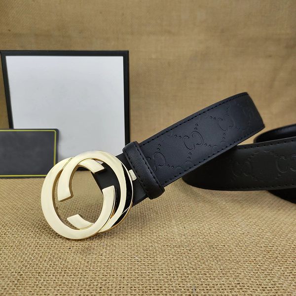 

men designers belts classic fashion luxury casual letter smooth buckle womens mens leather belt width 3.8cm, Black;brown