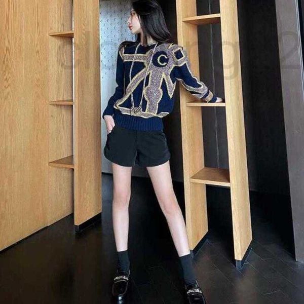 

designer fall high-end fashion women's sweater designer's luxury c-letter patchwork knit is soft and comfortable with sm01, White;black