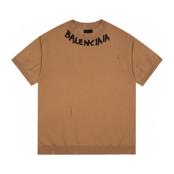 

men's plus tees polos round neck embroidered and printed polar style summer wear with street pure cotton e22rg, Black;brown