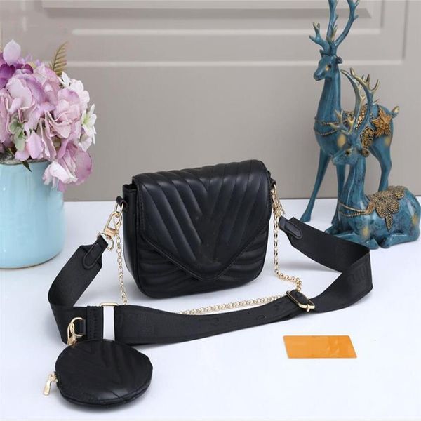 

2021 two-piece coin purse new fashion slung single shoulder bag ladies gold chain messenger bag designer ladies bag 285g