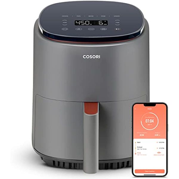 

cosori air fryer 4 qt, 7 cooking functions airfryer dishwasher-safe, designed for 1-3 people