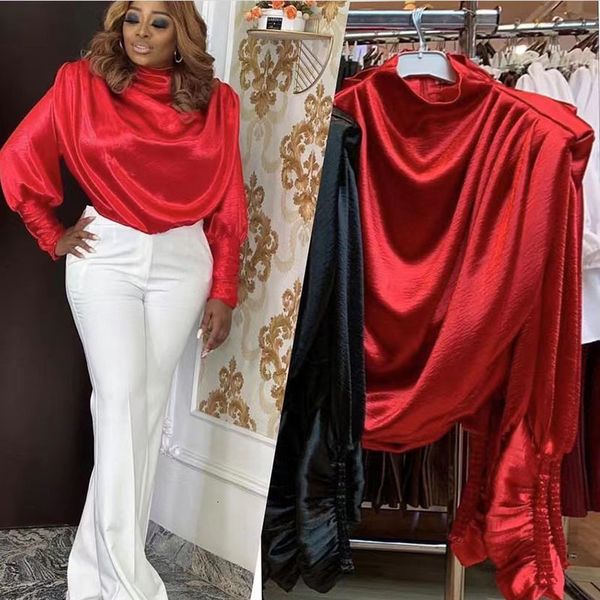 

ethnic clothing plus size african clothes for women 2023 fashion dashiki ankara long sleeve blouse africa 230222, Red