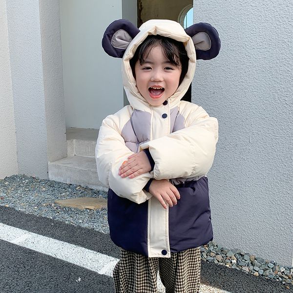 

hoodies sweatshirts fashion thick coat baby kid jackets for girls coats cotton down outerwear toddler boy jacket winter children's hood, Black