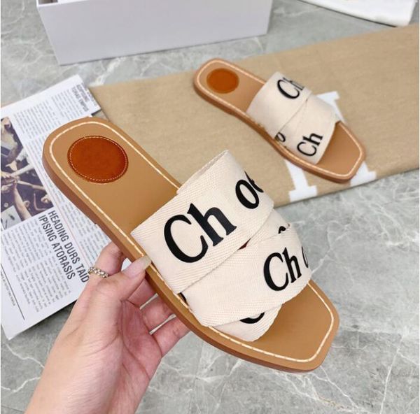 

slipper paris beach slides classic flat heel summer designer fashion flops lady embroidery sandals women shoes l bath ladies sandals eur siz, Black