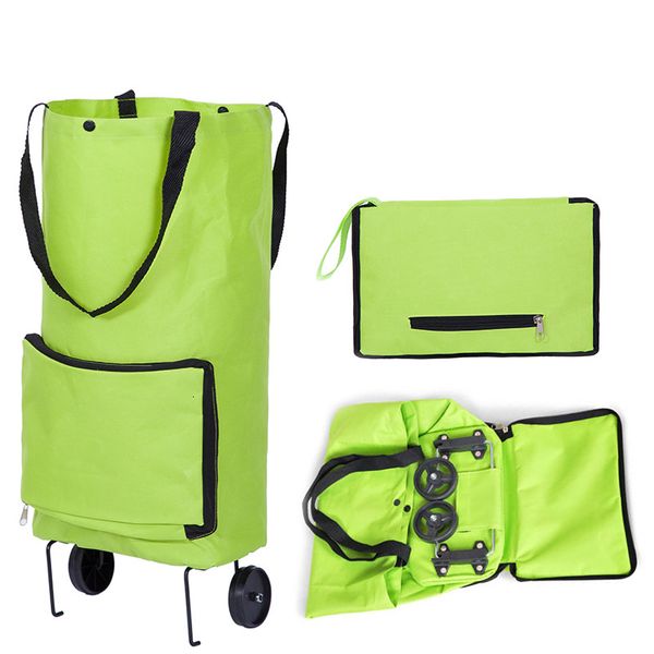 

shopping bags folding buy food trolley on wheels vegetables organizer portable 230223