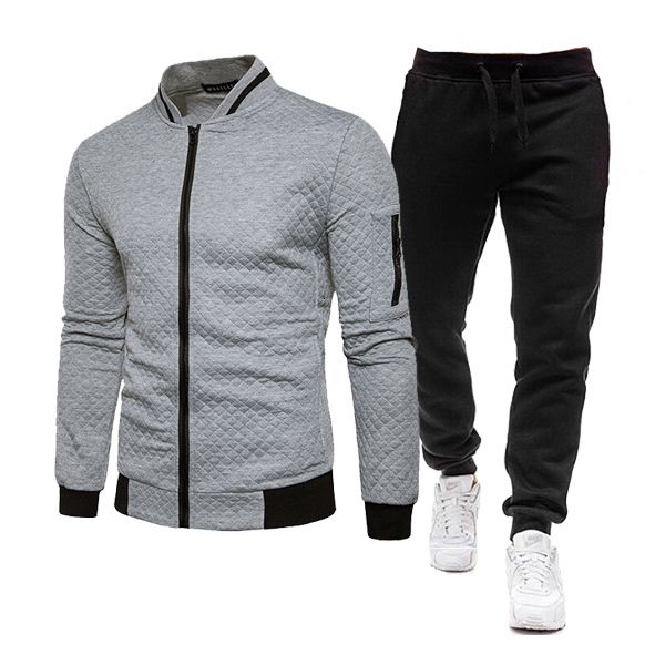 

mens tracksuits oversized hoodie jacket men baseball uniform tracksuit ants 2 pieces set male sportswear fashion locomotive clothing 230223, Gray