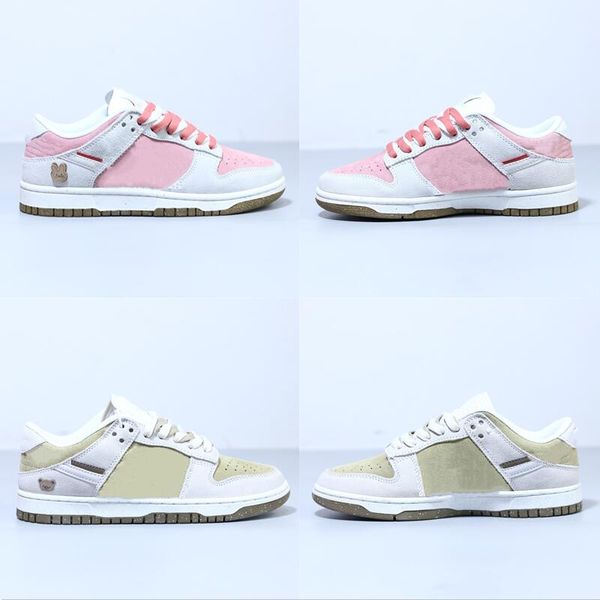 

85low pink white basketball shoes bonnet skin sneaker gray leather trainers