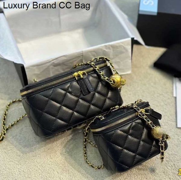 

cc wallets designer bag luxury handbag fashionbags crossbody classic quilted sheepskin mini golden ball woman shoulder sling vintage box bag, Red;black