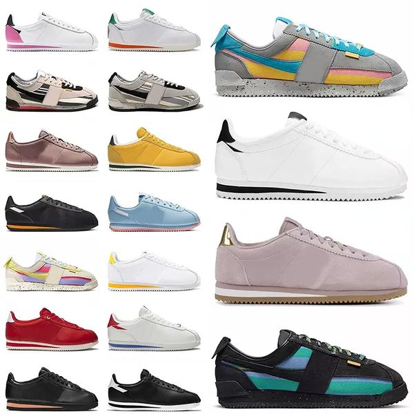 

casual shoes designer union og flat cortez sp sneakers for mens women classic black white smoke grey sesame lemon frost off noir cortezs foa