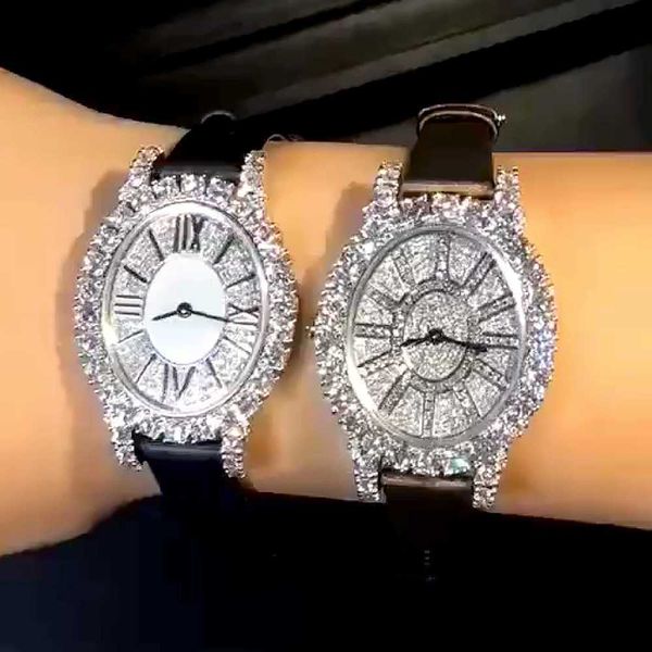 

fashion iced out watchesmens wrist luxury round cut lab gr ddgu 8f1v, Slivery;golden
