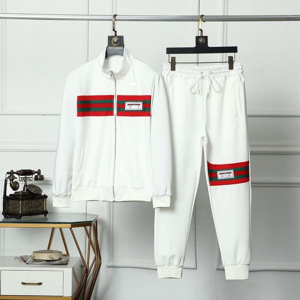 

new fashion men's tracksuit jackets version spring autumn track suits with letters side entrepreneurial jacket sport suit asian size, Gray