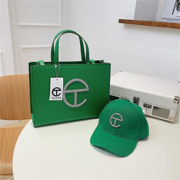 

32% off handbag 2023 fashion women's bag leather quality handbag able spring version portable letter inlaid shoulder fashion candy colo