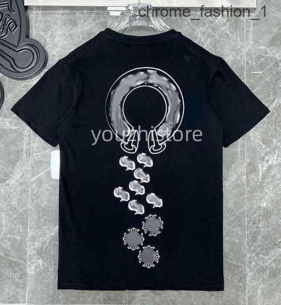 

new style t-shirts classics mens t shirts heart crew neck chromes short sleeves tees ch sweater horseshoe sanskrit ws8c, White;black