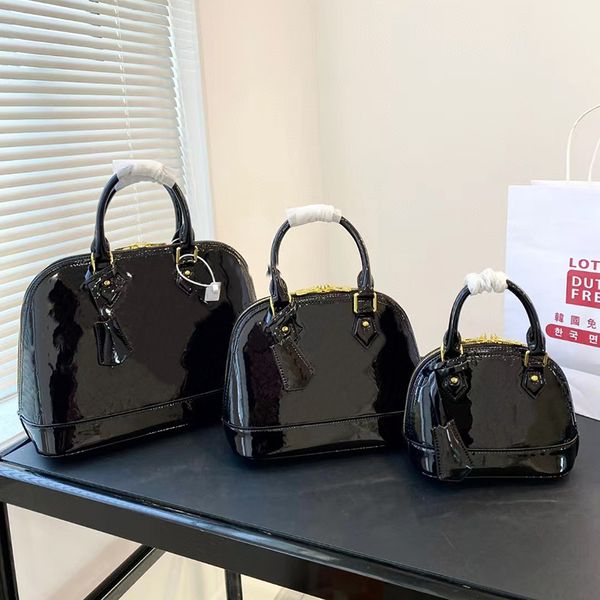 

pink sugao women tote shoulder bags crossbody bag shell bag luxury large capacity patent leather purse fashion handbags shopping bag 2color