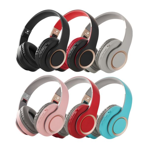 

wireless earphone stereo bluetooth headphones foldable headset support tf card buildin mic 3.5mm jack for android