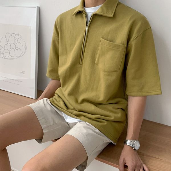 

men's polos polo shirts men summer slim fit casual t breathable tees male outwear man sportswear fashion 230223, White;black