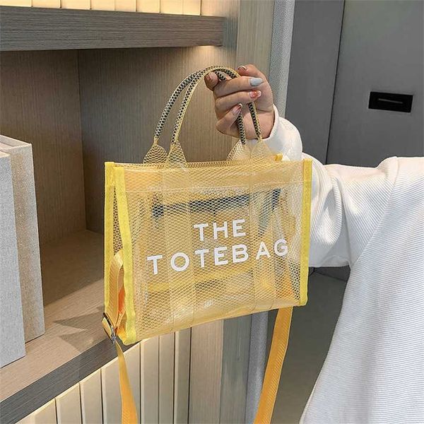 

handbag spring female personality letter large capacity pvc transparent tote
