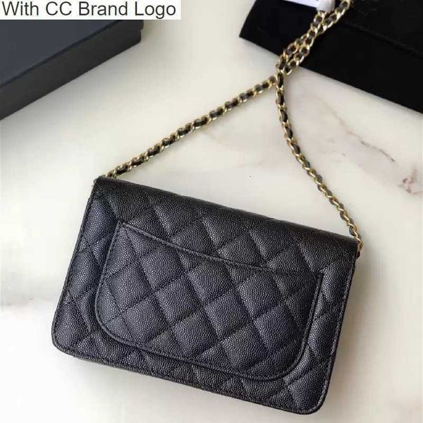 

cc cross body 7a 2022 new r women's bags luxury handbags classic fashion woc wealth bag leather wallet caviar one shoulder messenger ch